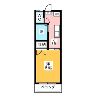 ペーパームーン【2階】の間取り