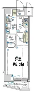 ハイズサリーレ用賀【6階】の間取り