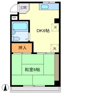ルミエールミヤモト【2階】の間取り