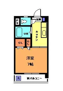 キャッスル和泉【3階】の間取り