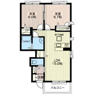 シャーメゾン・ヴィラIII【1階】の間取り