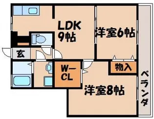 ウイングMISAWAIII【2階】の間取り