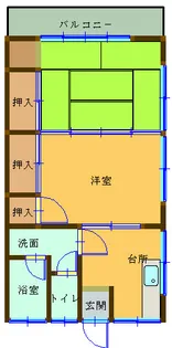 原田アパート A棟【2階】の間取り