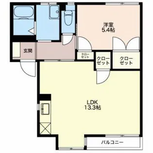 ラプラスゆう【1階】の間取り