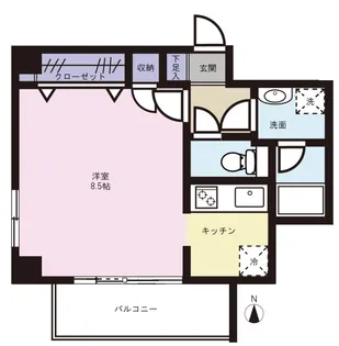 グリーンヴィラ代々木【2階】の間取り