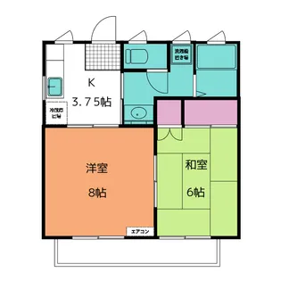 シコタレジデンスB棟【1階】の間取り