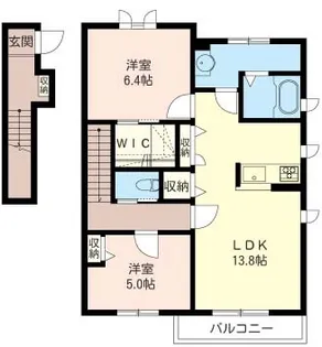 プリムヴェール【2階】の間取り