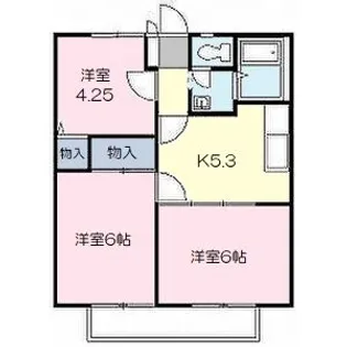 アロマハイツ【1階】の間取り