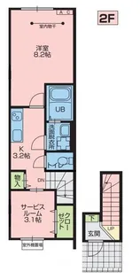 LebeL drie【2階】の間取り