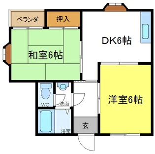 ロイヤルメゾン出戸【1階】の間取り