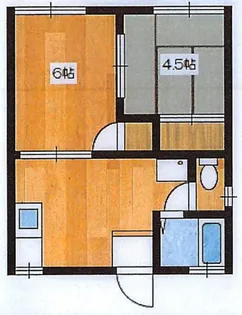 レジデンスKEYS【2階】の間取り