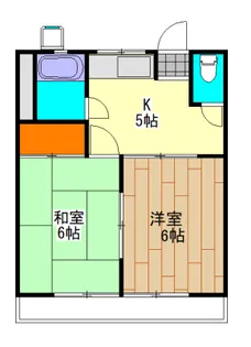 野口ハイツ【2階】の間取り