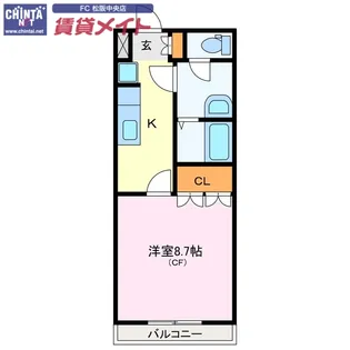 ミニーハウス【2階】の間取り