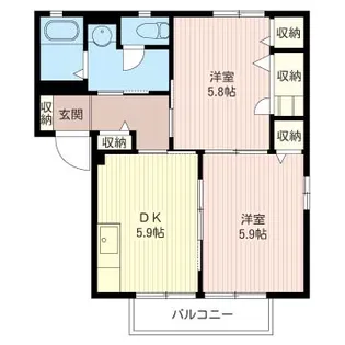 フレグランスC【1階】の間取り