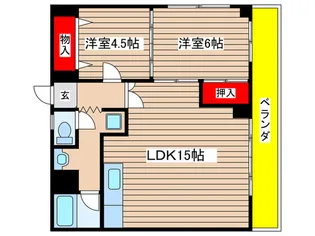 さんごうハイツ【3階】の間取り