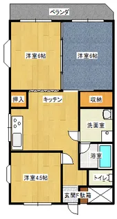 メゾン・ドゥ・富士山【1階】の間取り