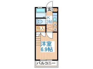 ティエラ清流1【2階】の間取り
