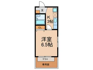 アリ-テ六甲【1階】の間取り