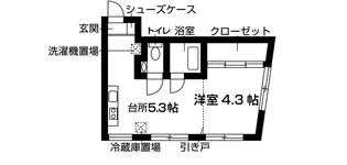 カメリア高円寺【1階】の間取り