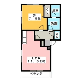 ソレイユ No.2【1階】の間取り