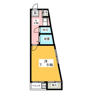 ハレ・ナネア【2階】の間取り