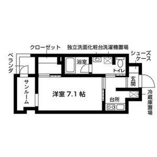 エスト日比野【7階】の間取り