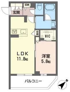 ロンディネッラ【1階】の間取り