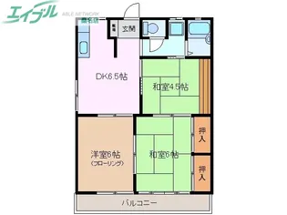 城東ハイツI【2階】の間取り