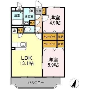 グランド・コーユー【3階】の間取り