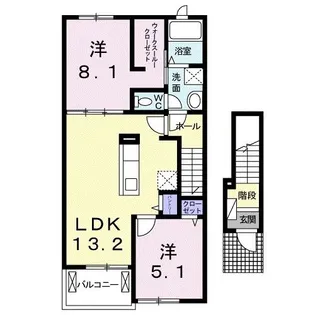 ローレル【2階】の間取り