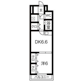サテラ佐賀駅前【2階】の間取り