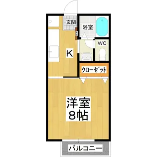 メゾン大島B棟【1階】の間取り