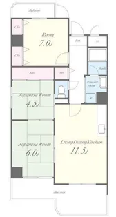 シャトーアルベール【1階】の間取り