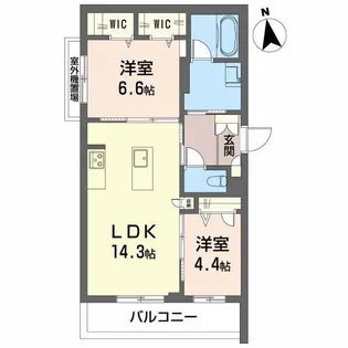 シャーメゾンソフィア南【2階】の間取り