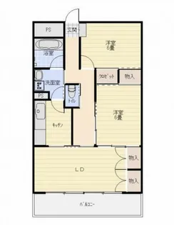 ヴィラ・フィオーレ【1階】の間取り