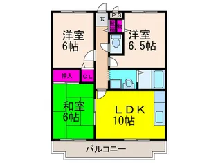 フレーバフラッツ【2階】の間取り