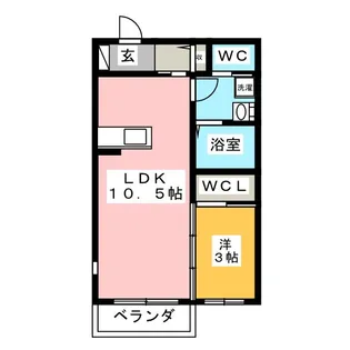 グランドゥール向山【2階】の間取り