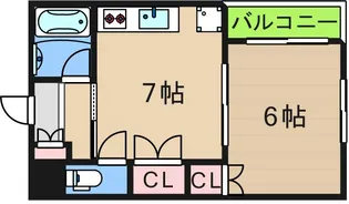 マンションハピネス【4階】の間取り