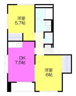 フィオーレ岩切【1階】の間取り