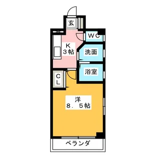 飛翔【3階】の間取り