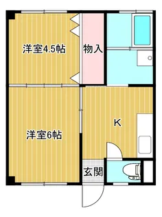 シラクラハイツ【1階】の間取り