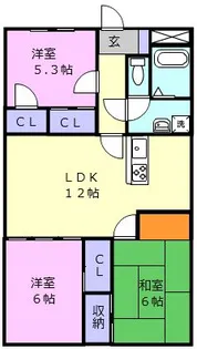 マリンスクエア【7階】の間取り