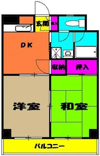 エミュールマンション【1階】の間取り