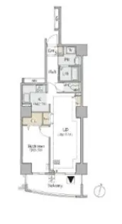 コラム神泉【2階】の間取り