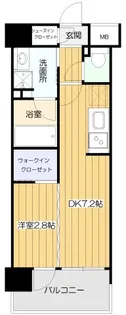 1DKの間取り画像