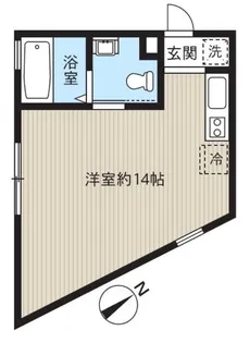 レピュア南千住レジデンスII【2階】の間取り