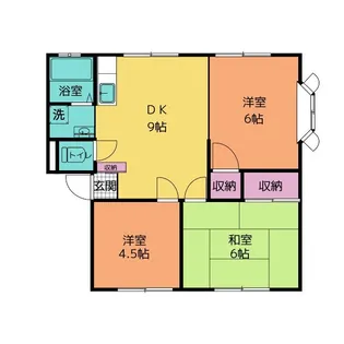 名倉コーポ B【1階】の間取り