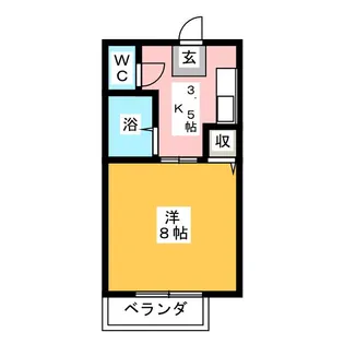 ベルウッドハイム三町地【1階】の間取り