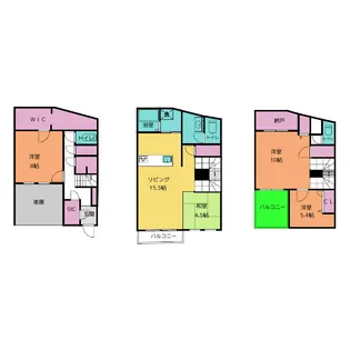 愛知県名古屋市千種区仲田1【一戸建】の間取り
