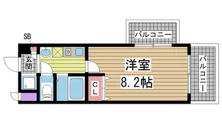 1Kの間取り画像